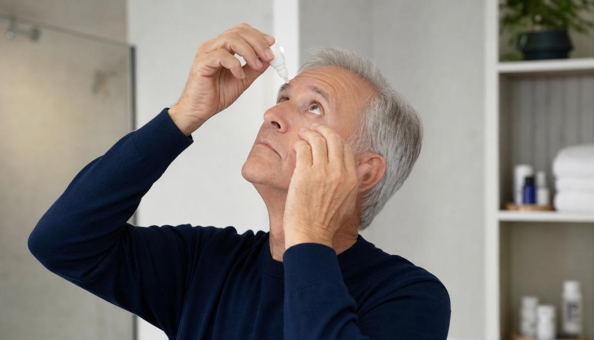 How common is dry eye after lens replacement surgery?